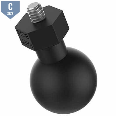 RAM Tough-Ball 1/4"-20 x .25" Thread C Size (RAP-379U-252025) - Modest Mounts