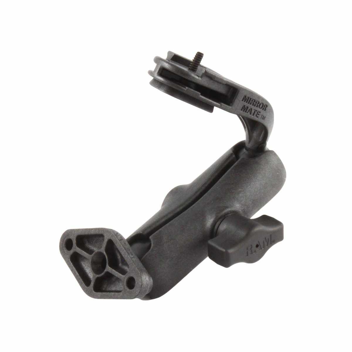 RAM Mirror Mount with Double Arm & Diamond Base (RAP-B-191AU) - Modest Mounts