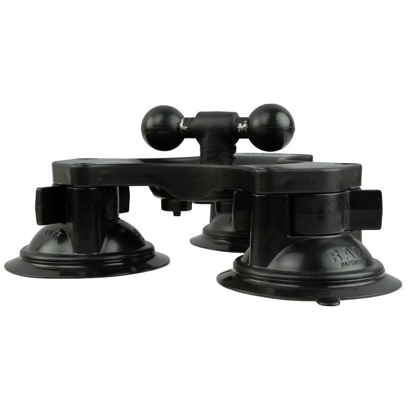 RAM Triple Suction Cup Double Ball Base (RAP-B-217-365-224-1U) - Modest Mounts