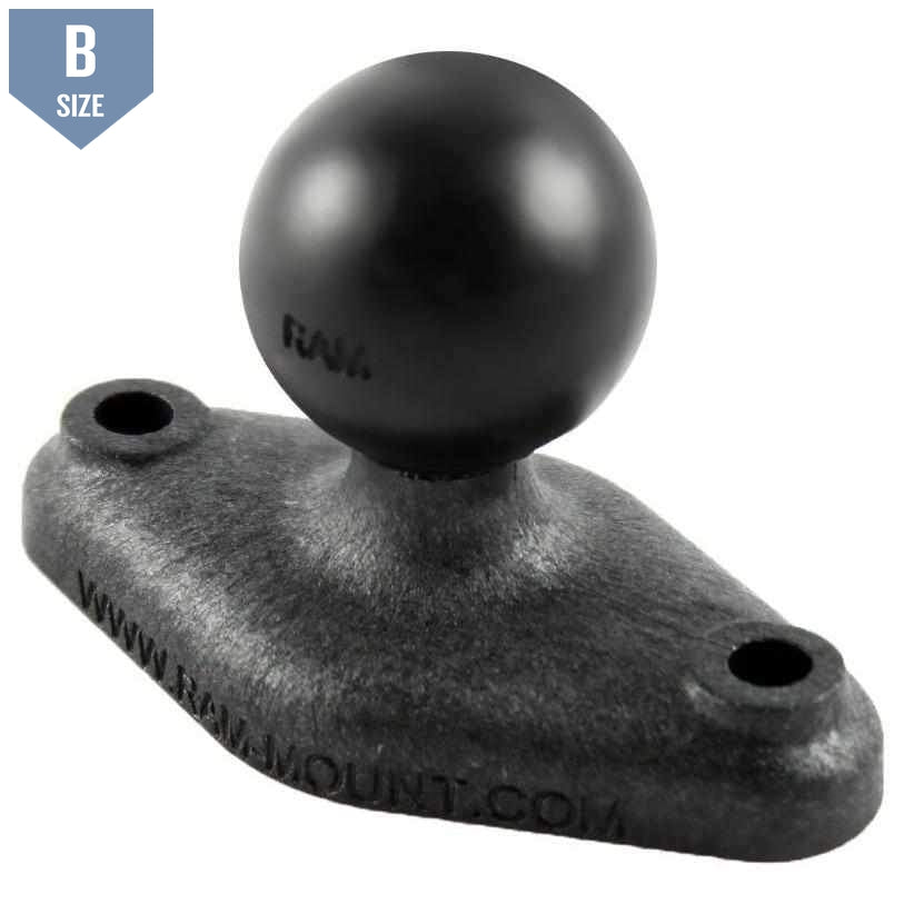 RAM Composite Diamond Base with 1&quot; B Size Ball (RAP-B-238U) - Modest Mounts