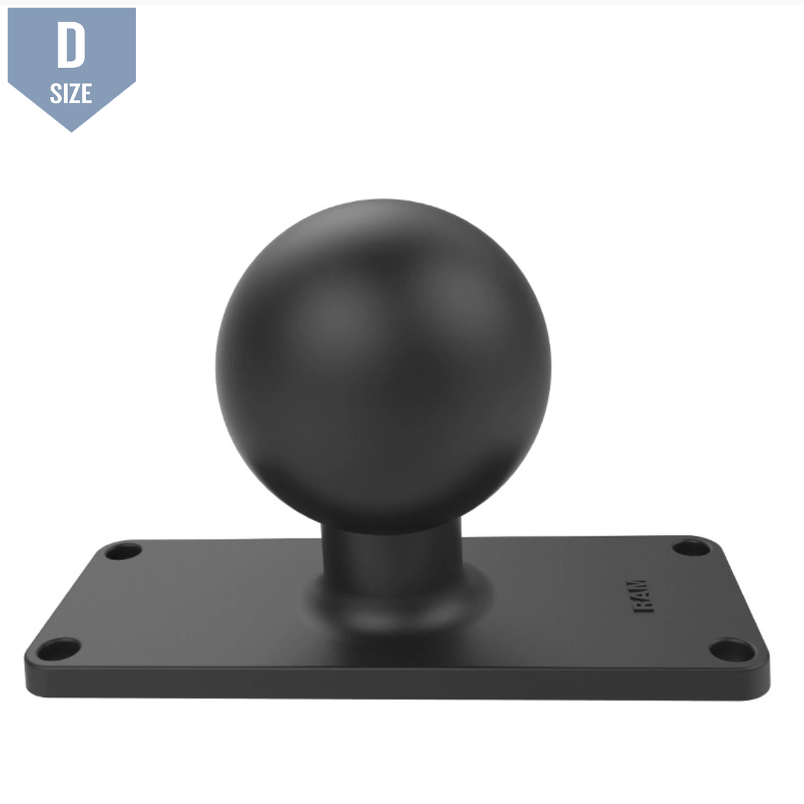 RAM D Ball with 1.5" x 4.5" 4-Hole Pattern (RAM-D-202U-25) - Modest Mounts