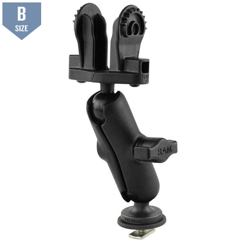 RAM 1" Track Mount for Lowrance Hook2-4 & 5 (RAM-B-LO12-354-TRA1) - Modest Mounts