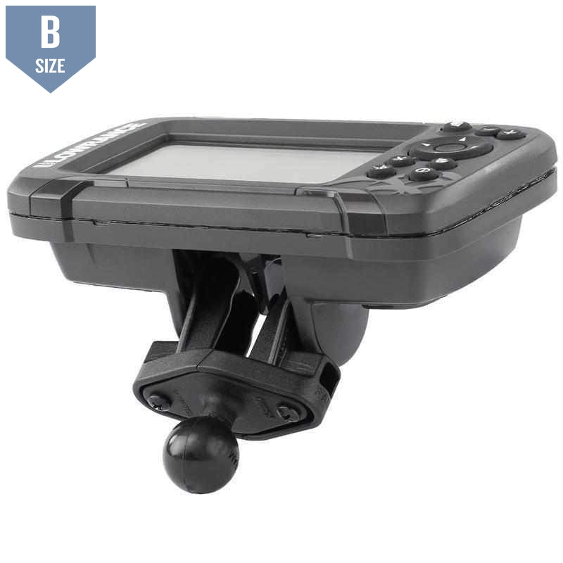 RAM 1" Track Mount for Lowrance Hook2-4 & 5 (RAM-B-LO12-354-TRA1) - Modest Mounts