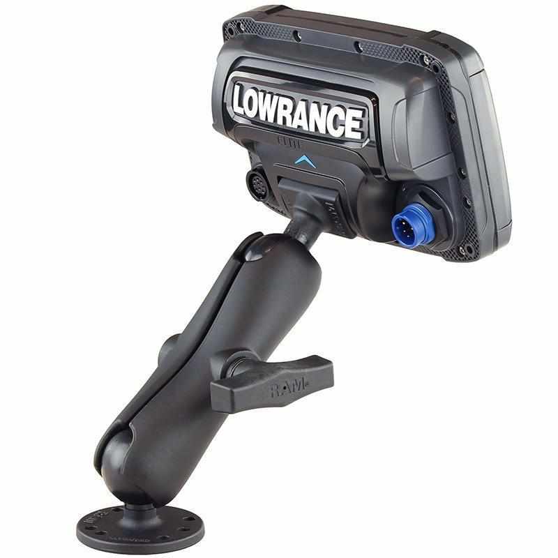 RAM 1.5" Ball Mount for Lowrance Elite-5 &amp; Elite-7 Ti2 (RAM-101-LO11) - Modest Mounts