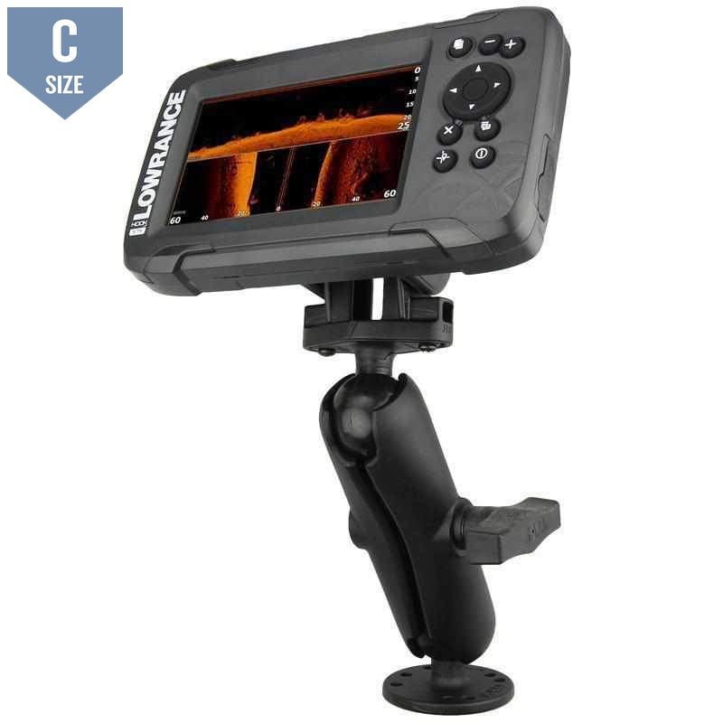 RAM 1.5" Mount for Lowrance Hook2-4 &amp; 5 (RAM-101-LO12) - Modest Mounts