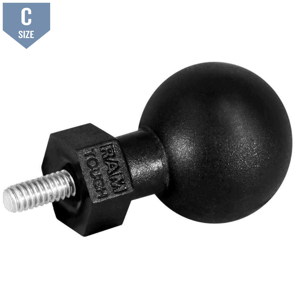 RAM 1.5" Tough-Ball with M6-1 X 6MM Male Threaded Post (RAP-379U-M616) - Modest Mounts