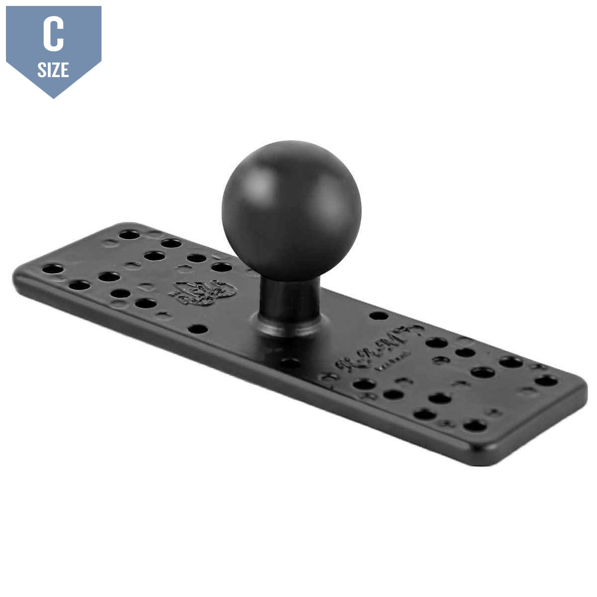 RAM 6.25&quot; x 2&quot; Universal Electronics Base with 1.5&quot; Ball (RAM-111BU) - Modest Mounts