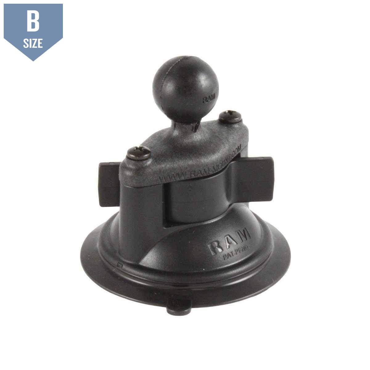 RAM Composite Suction Cup Base w 1&quot; Ball (RAP-B-224-1U) - Modest Mounts