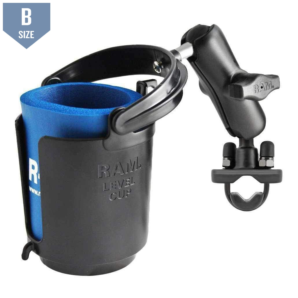 RAM Drink Holder Handlebar or Rail Mount (RAM-B-132RU) - Modest Mounts
