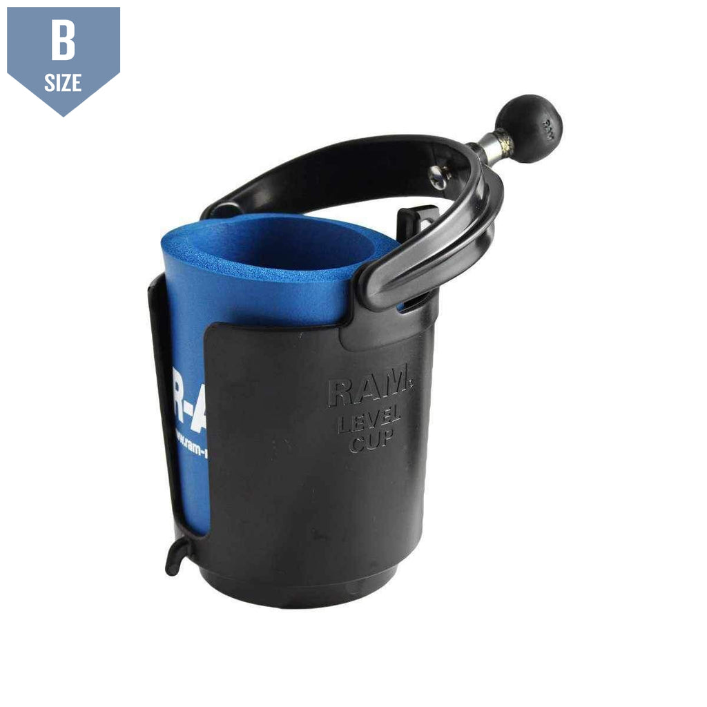 RAM® Level Cup™ 16oz Drink Holder with RAM® Tough-Claw™ Mount – RAM Mounts