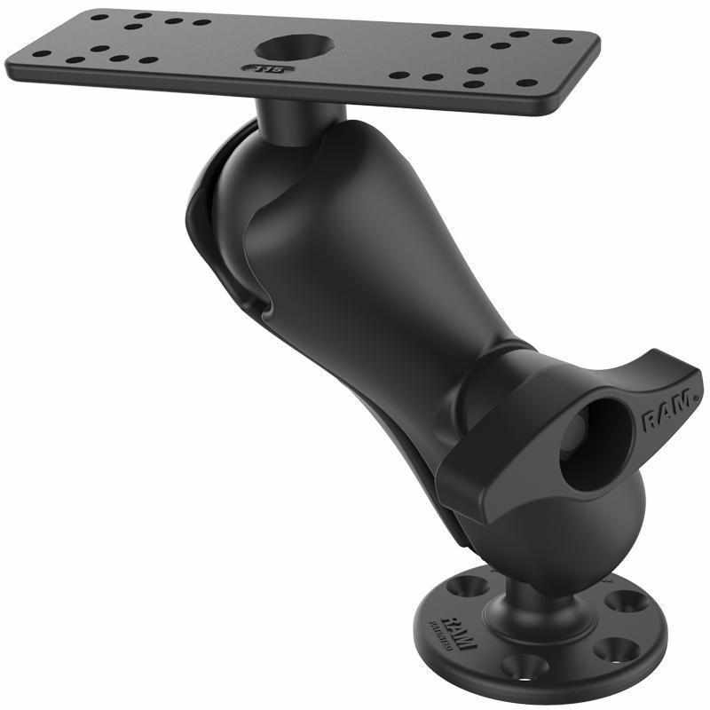 RAM D Ball Mount for 9 - 12" Fishfinders (RAM-D-115) - Modest Mounts