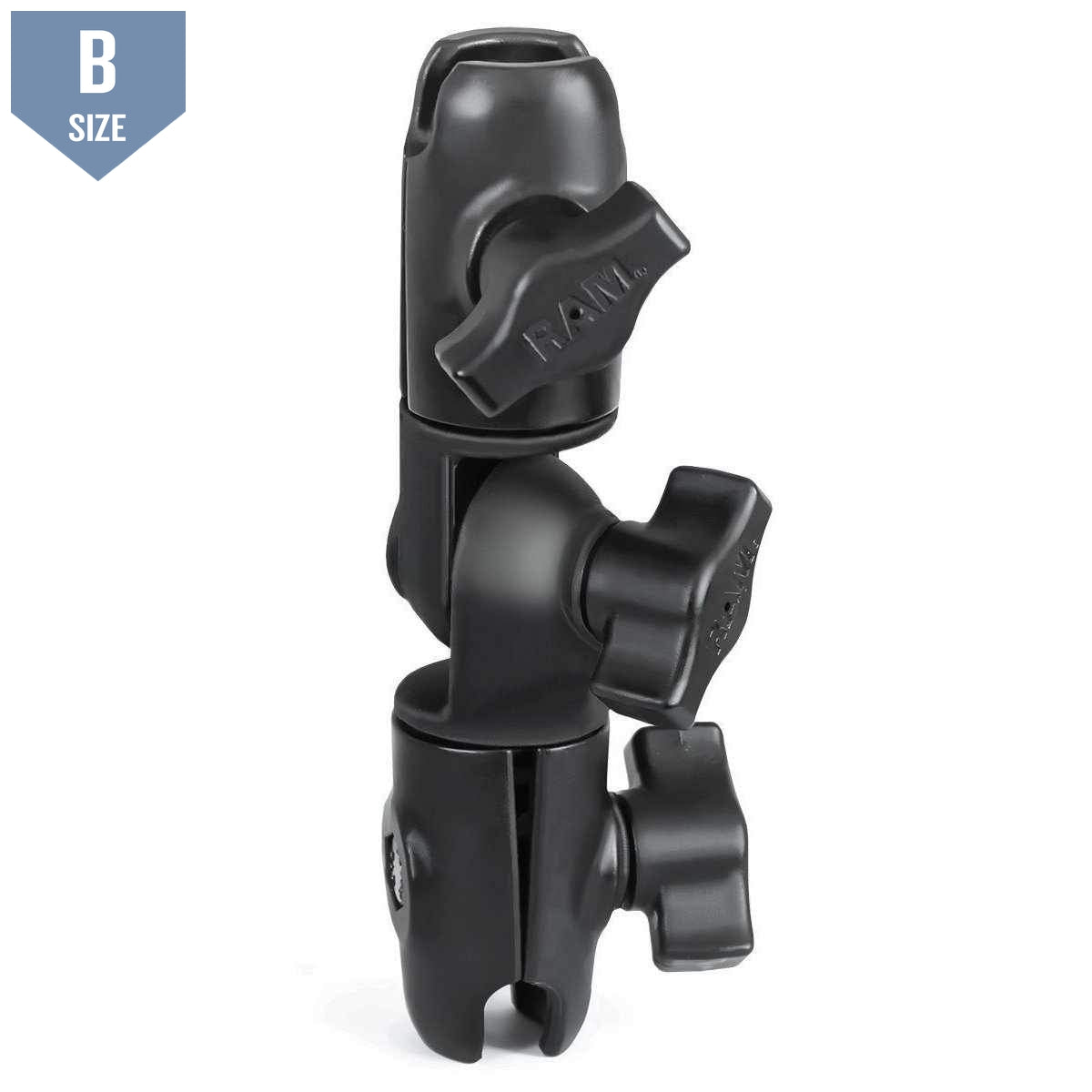 RAM Double Socket Swivel Arm B Size (RAP-B-200-2U) - Modest Mounts