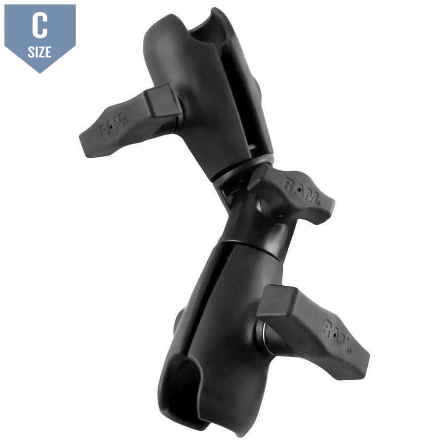 RAM Double Socket Swivel Arm C Size (RAP-200-2U) - Modest Mounts