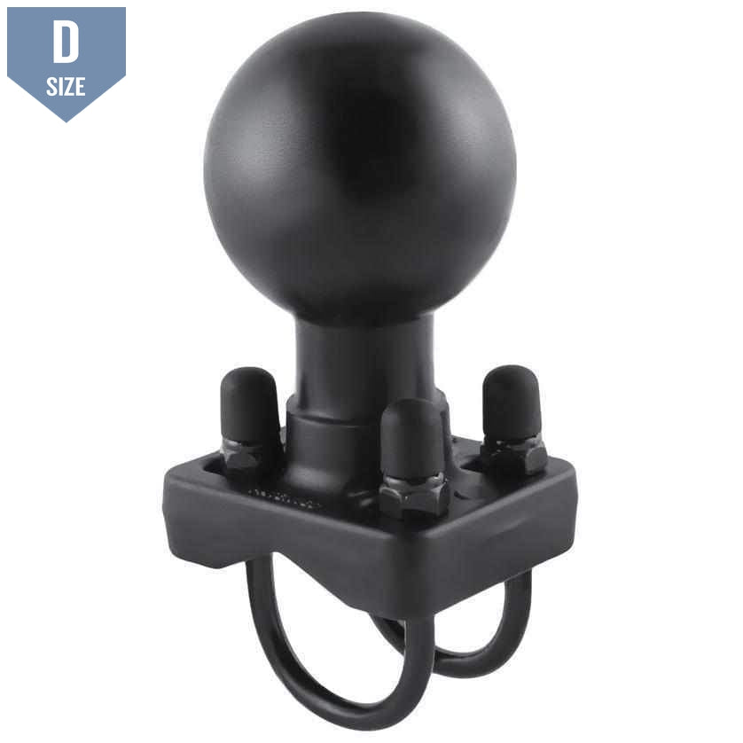 RAM Double U-Bolt Base with 2.25" D Ball (RAM-D-235U) - Modest Mounts