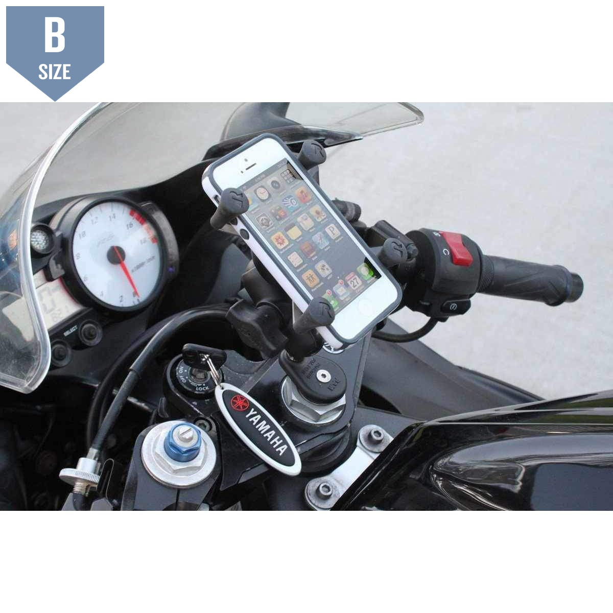 RAM Fork Stem Mount w X-Grip Phone Cradle (RAM-B-176-A-UN7) - Modest Mounts