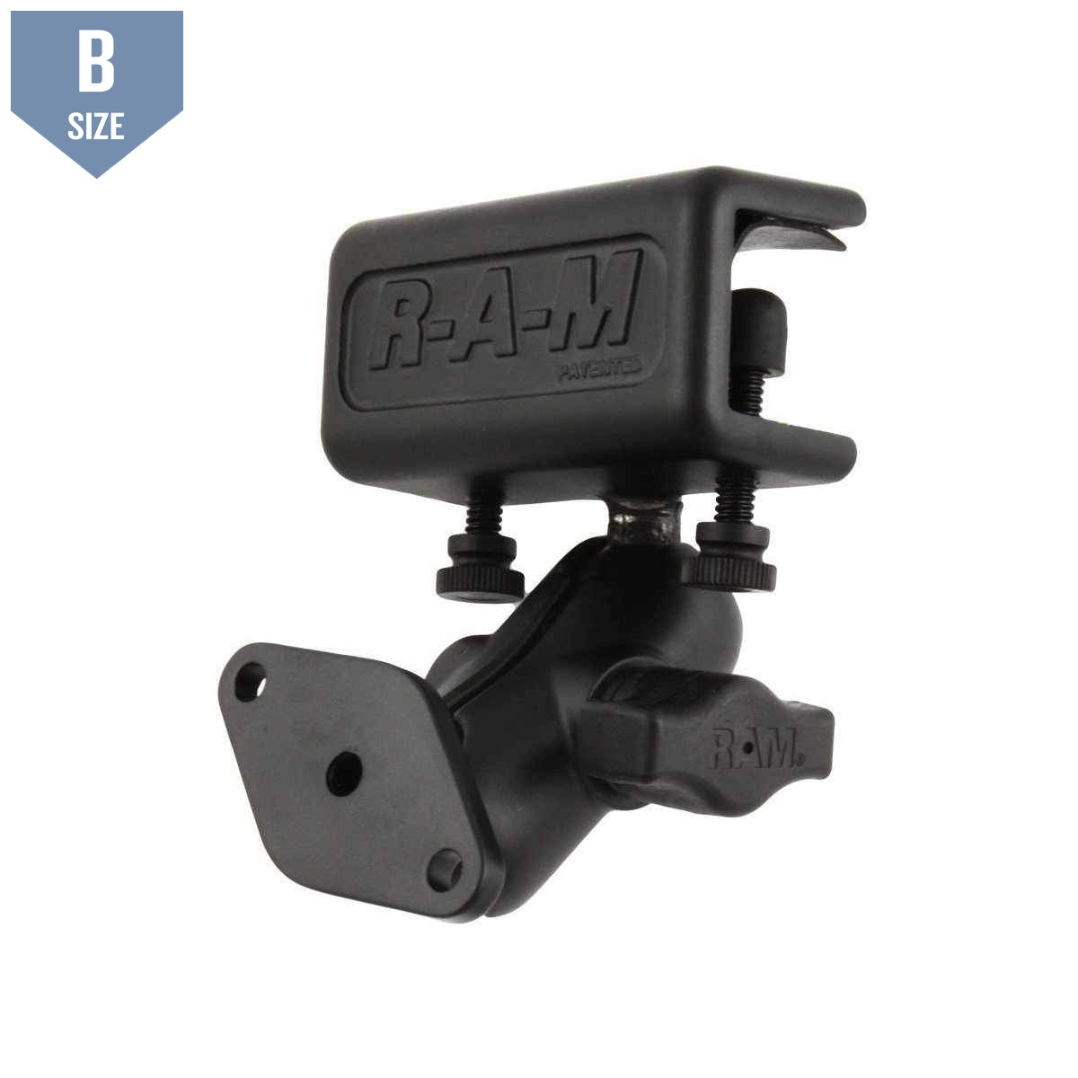 RAM Glare Shield Short Arm Mount w Diamond Base (RAM-B-177U) - Modest Mounts