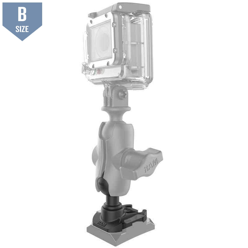RAM GoPro Mounting Base w 1" Ball (RAP-B-202U-GOP2) - Modest Mounts