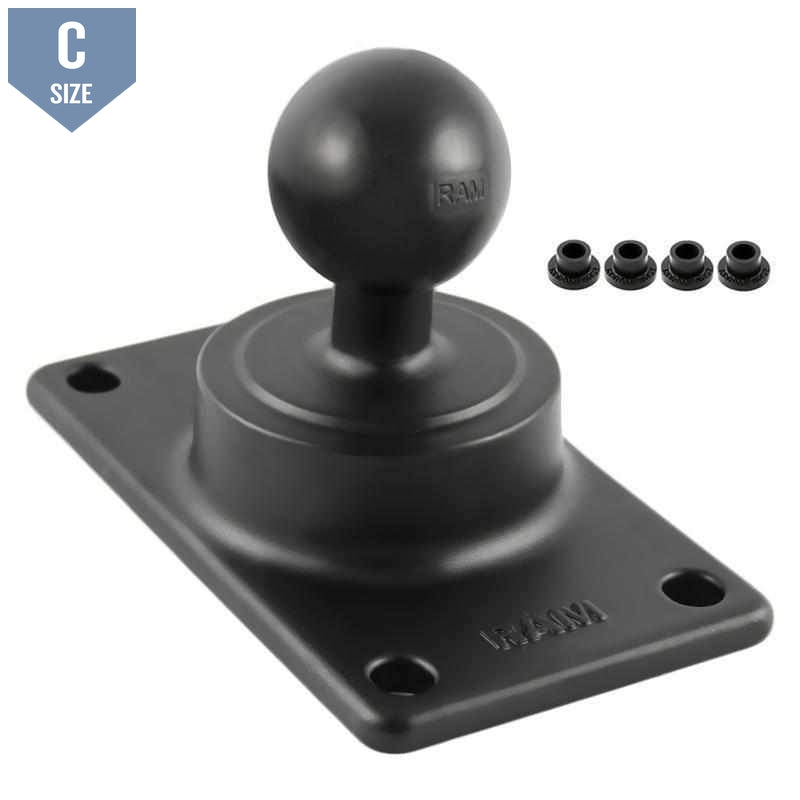 RAM 50x100mm VESA Plate with C Ball (RAM-243U) - Modest Mounts