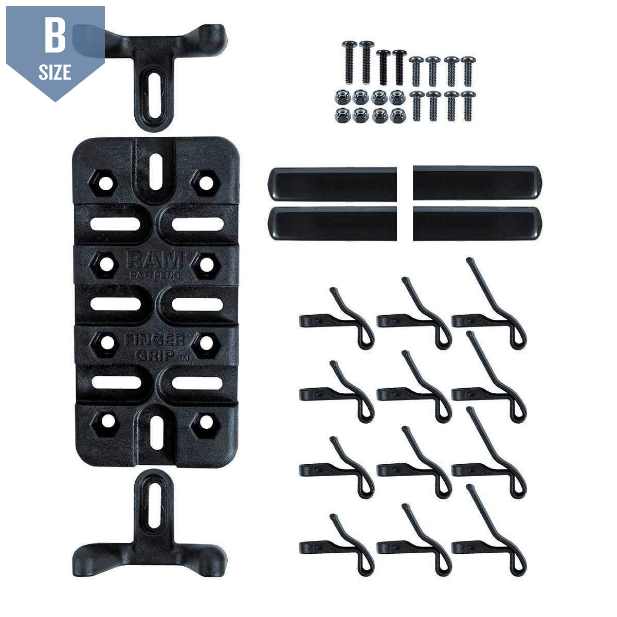 RAM Handlebar Mount w Finger-Grip Phone Holder (RAM-B-149Z-UN4U) - Modest Mounts