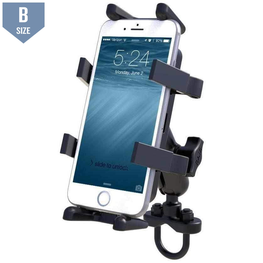 RAM Handlebar Mount w Finger-Grip Phone Holder (RAM-B-149Z-UN4U) - Modest Mounts