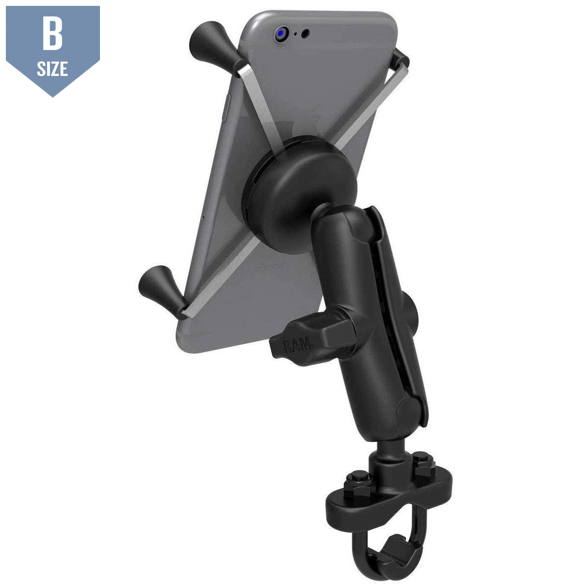 RAM Handlebar Mount w U-Bolt & Large X-Grip (RAM-B-149Z-UN10U) - Modest Mounts