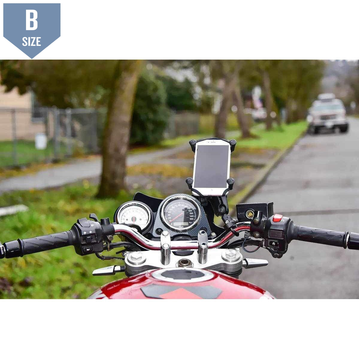 RAM Handlebar Mount w U-Bolt & Large X-Grip (RAM-B-149Z-UN10U) - Modest Mounts