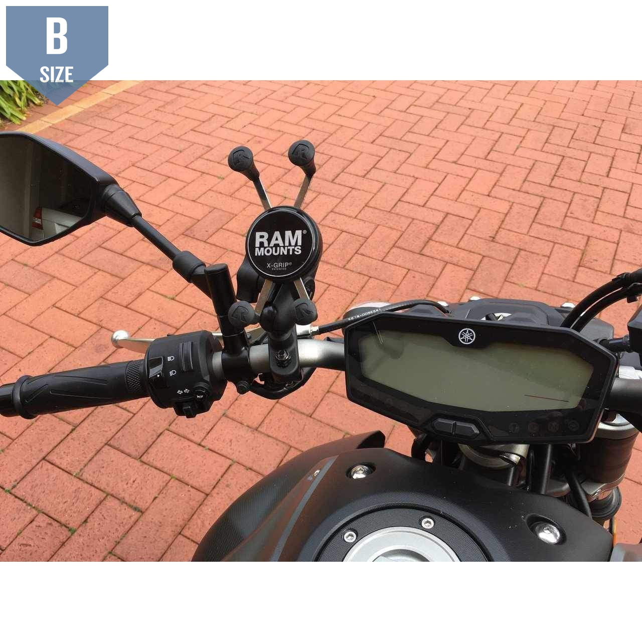 RAM Handlebar Mount w U-Bolt & X-Grip (RAM-B-149Z-UN7U) - Modest Mounts