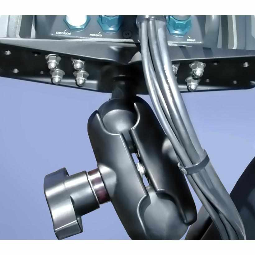 RAM Heavy Duty Marine Mount w Short Arm D (RAM-D-111U-C) - Modest Mounts
