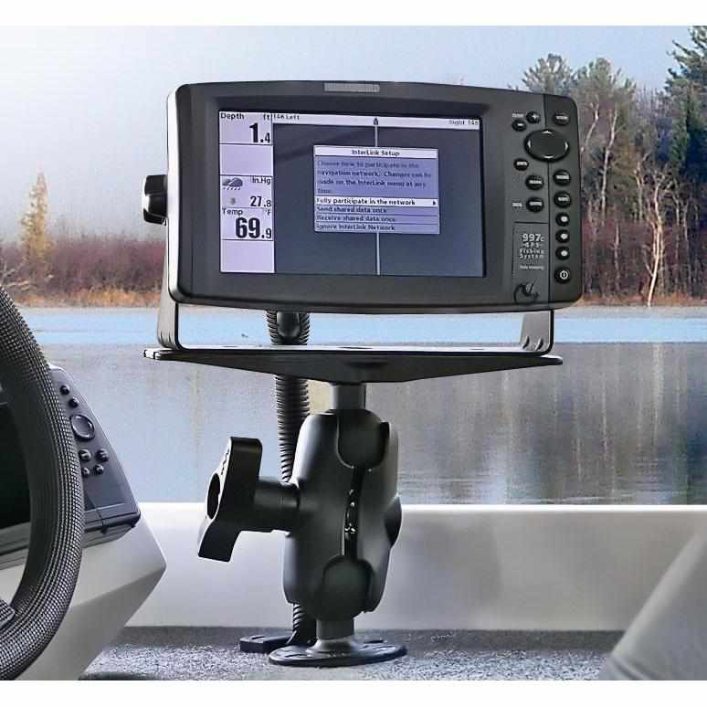 RAM Heavy Duty Marine Mount w Short Arm D (RAM-D-111U-C) - Modest Mounts