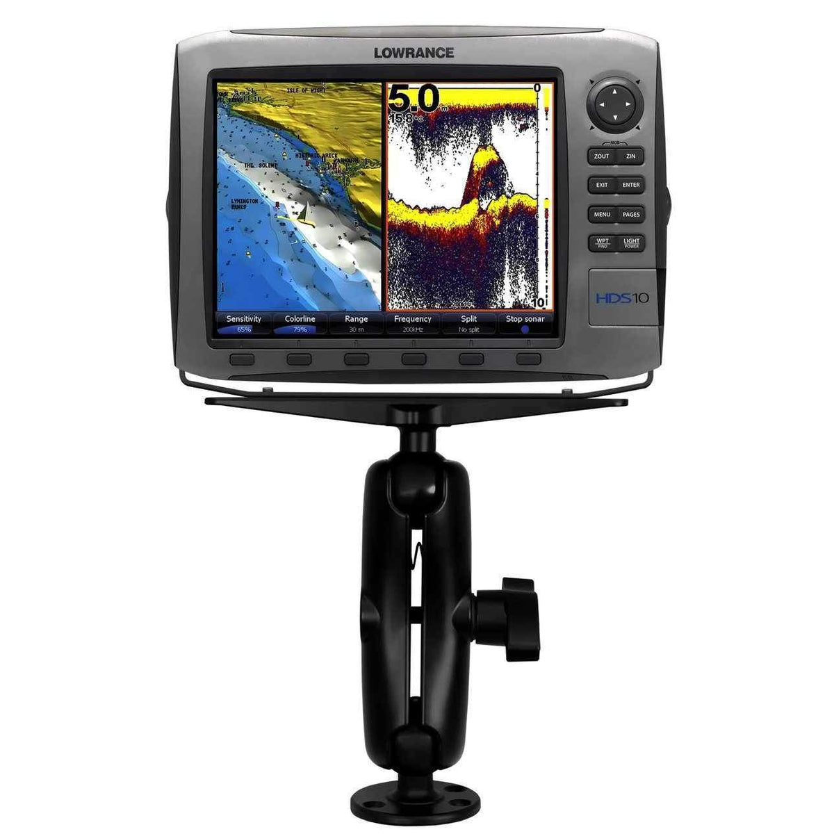 RAM Heavy Duty Marine Mount w Standard Arm D (RAM-D-111U) - Modest Mounts