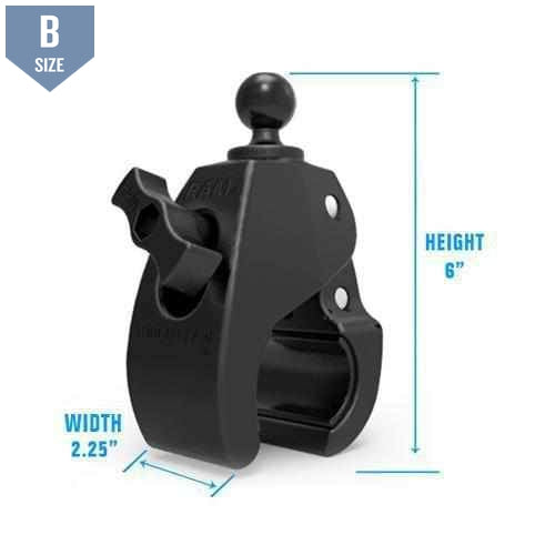 RAM Large Tough-Claw Clamp w 1" Ball (RAP-B-401U) - Modest Mounts