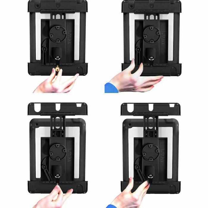 RAM Locking Cradle iPad Air with Case & More (RAM-HOL-TABL20U) - Modest Mounts