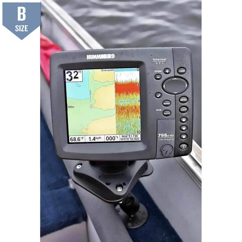 RAM 1" Mount for Humminbird, Matrix & Lowrance Series (RAM-B-107U) - Modest Mounts