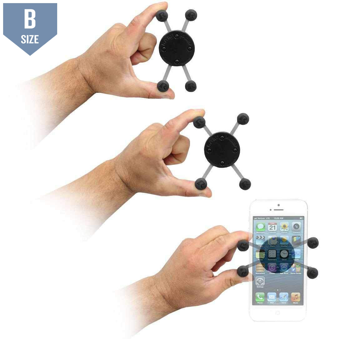 RAM Motorcycle Bar Mount UN7 X-Grip (RAM-B-408-75-1-UN7U) - Modest Mounts