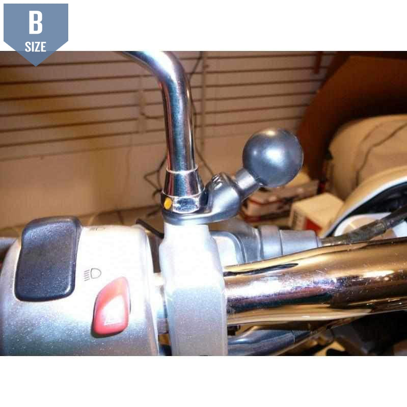 RAM Motorcycle Base with 9mm Hole and 1" Ball (RAM-B-272U) - Modest Mounts