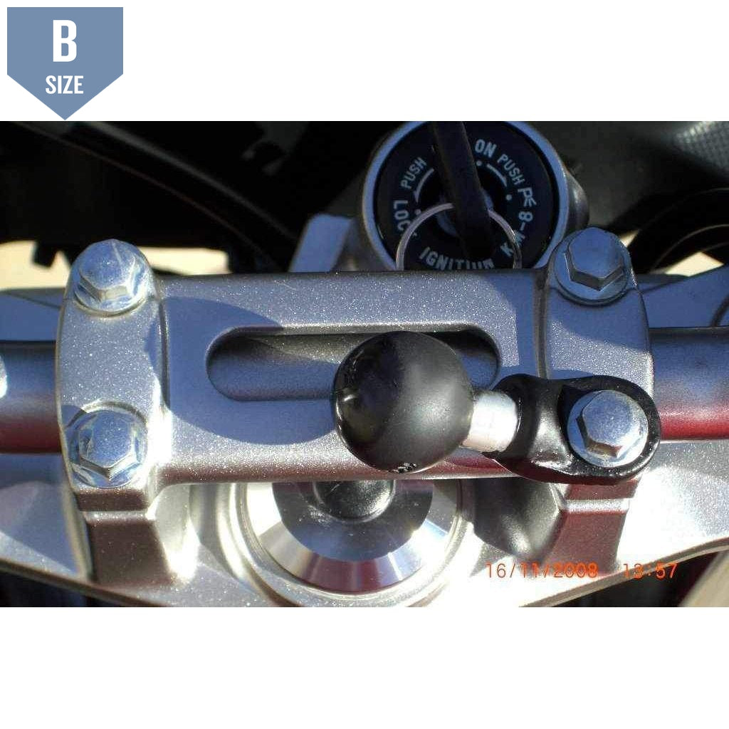 RAM Motorcycle Base with 9mm Hole and 1" Ball (RAM-B-272U) - Modest Mounts