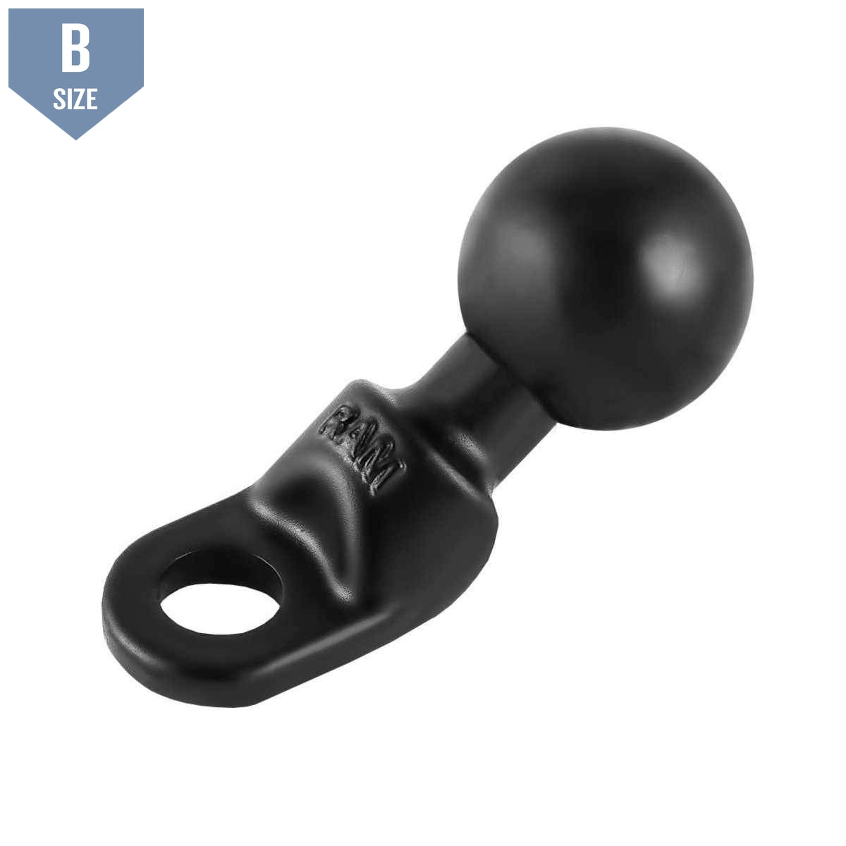 RAM Motorcycle Base with 9mm Hole and 1" Ball (RAM-B-272U) - Modest Mounts