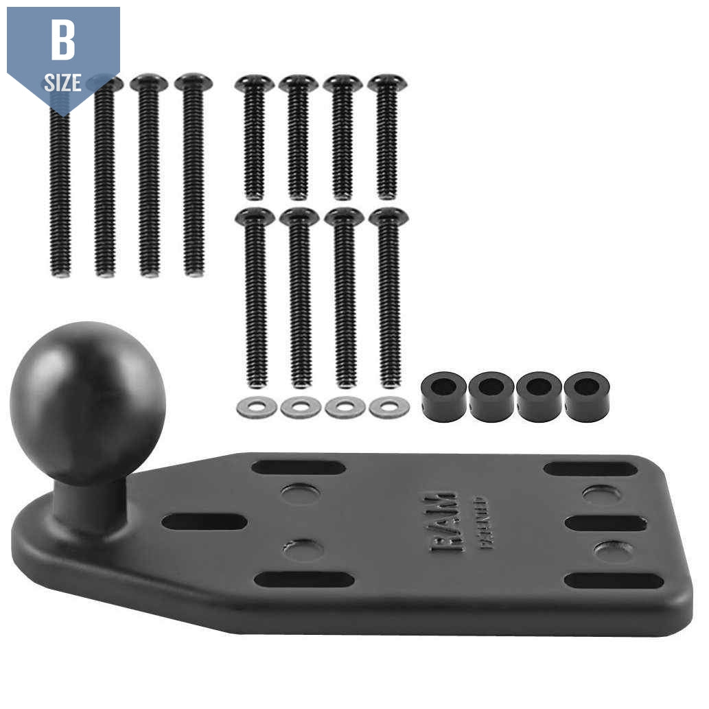 RAM Motorcycle Brake/Clutch Reservoir Base w edge 1" Ball (RAM-B-346U) - Modest Mounts