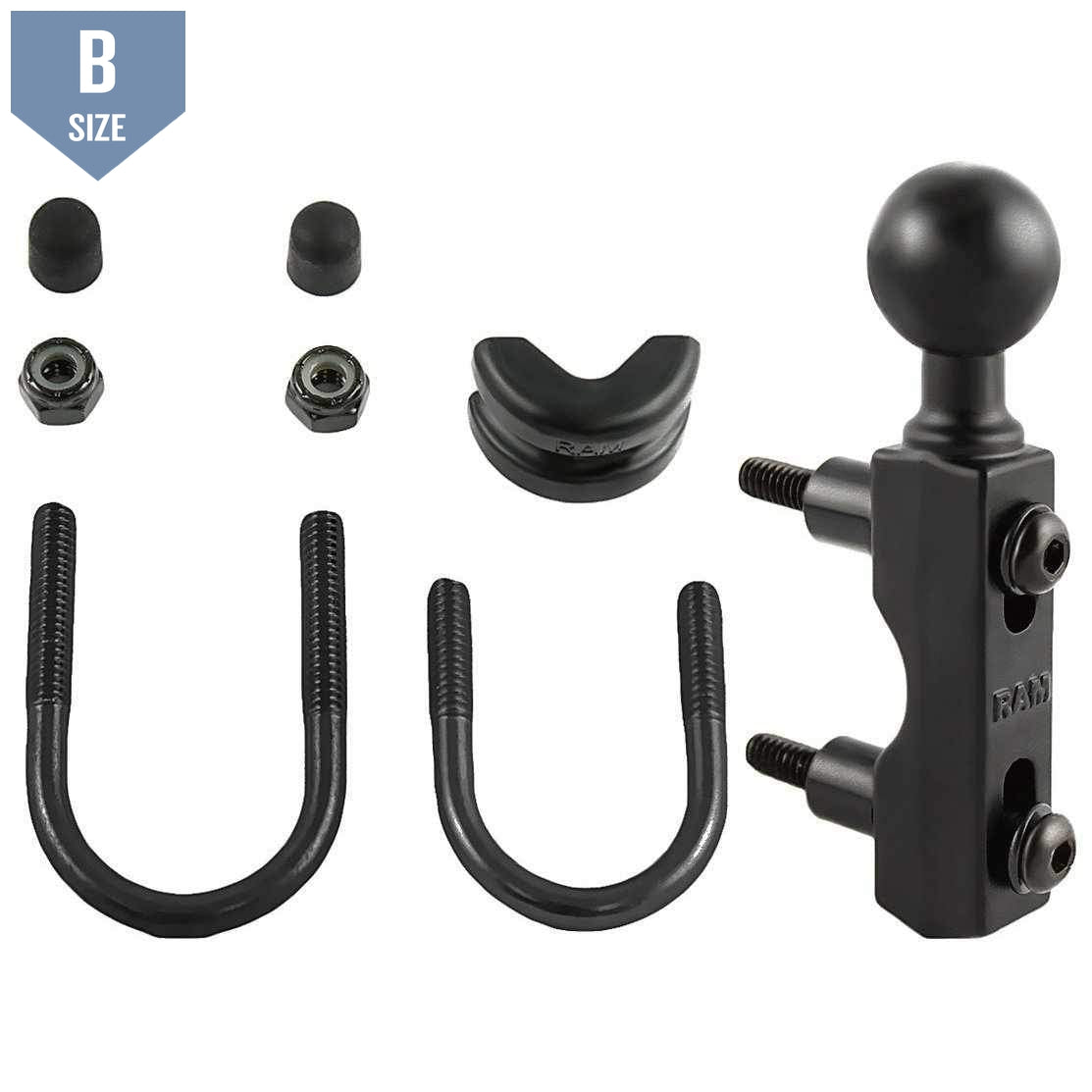 RAM Motorcycle Combo Base with 1" Ball (RAM-B-309-7U) - Modest Mounts