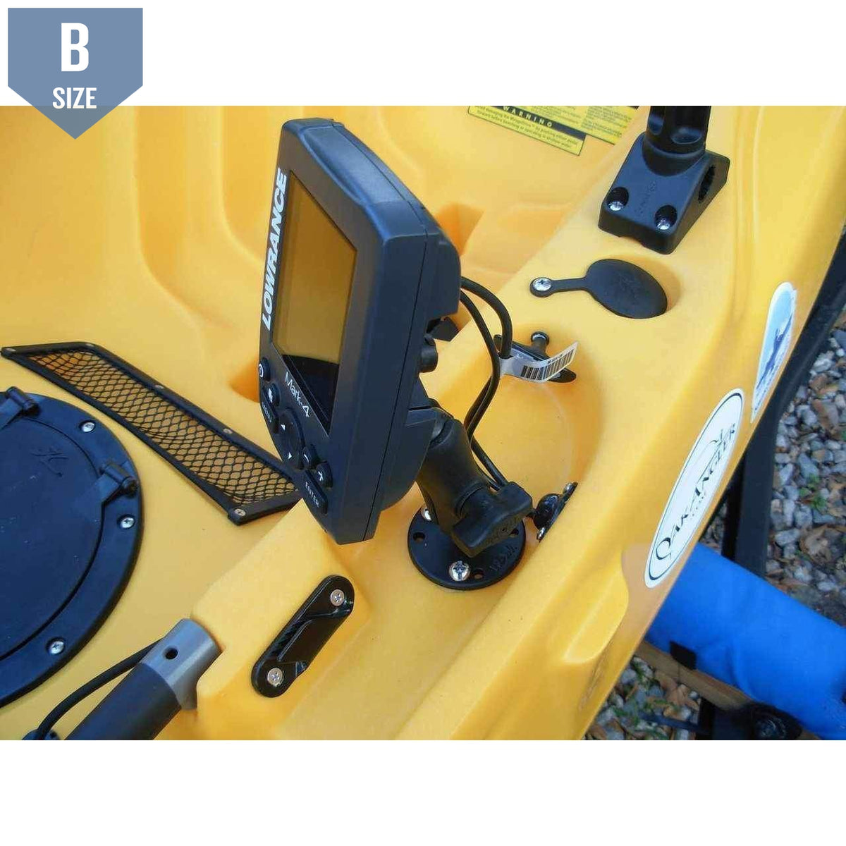 RAM Mount for Lowrance Elite-4 & Mark-4 Fishfinders (RAM-B-101-LO11) - Modest Mounts