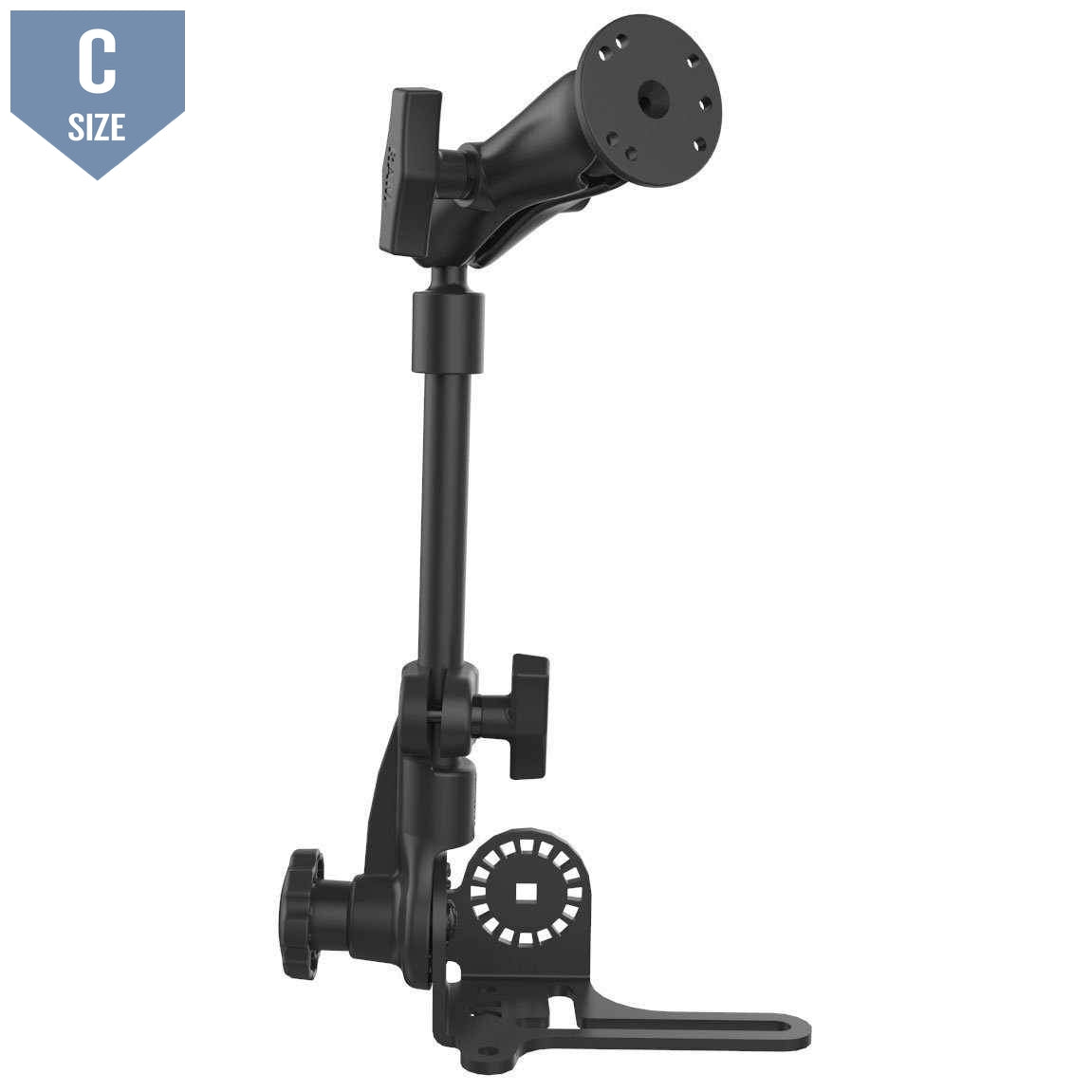 RAM POD HD™ Vehicle Mount w 12&quot; Alum Rod (RAM-316-HDR-202U) - Modest Mounts