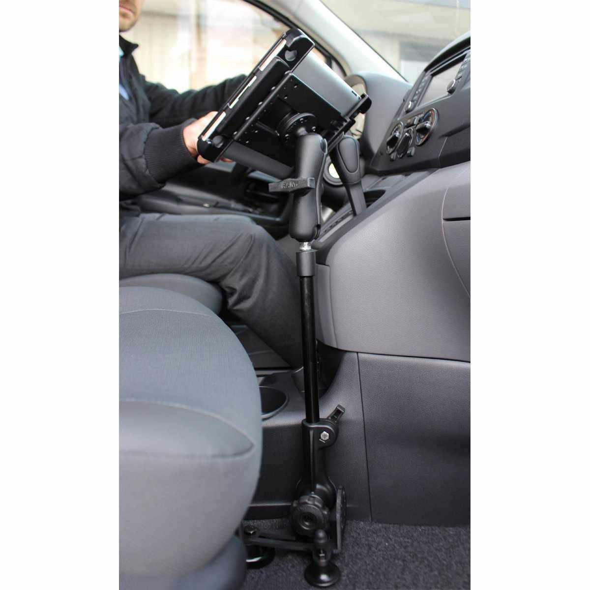 RAM POD HD™ Vehicle Mount w 12" Alum Rod (RAM-316-HDR-202U) - Modest Mounts