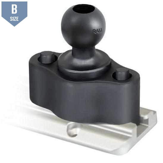 RAM Quick Release Track Rail Ball 1" (RAP-B-383U) - Modest Mounts