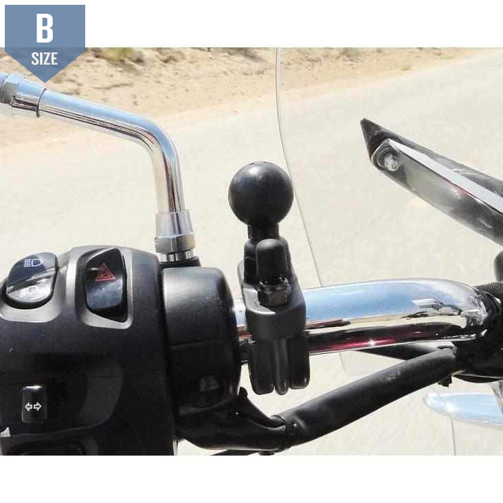 RAM Rail Base with U-Bolt & 1" Ball (RAM-B-231ZU) - Modest Mounts