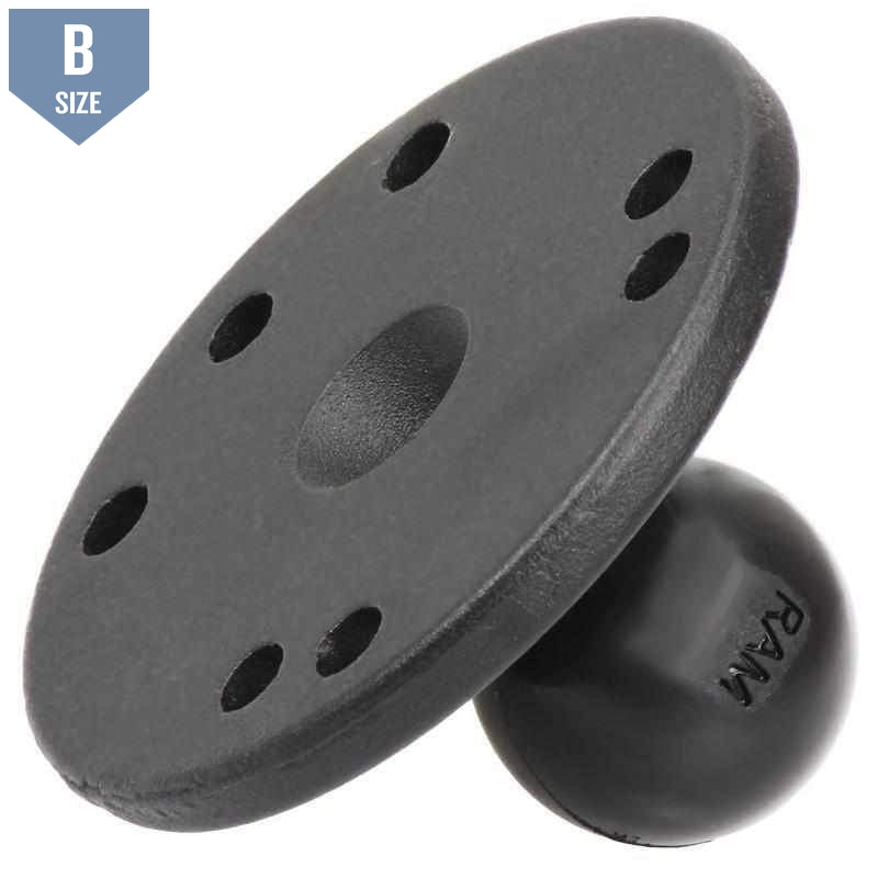 RAM Round Base with 1" B Ball (RAM-B-202U) - Modest Mounts