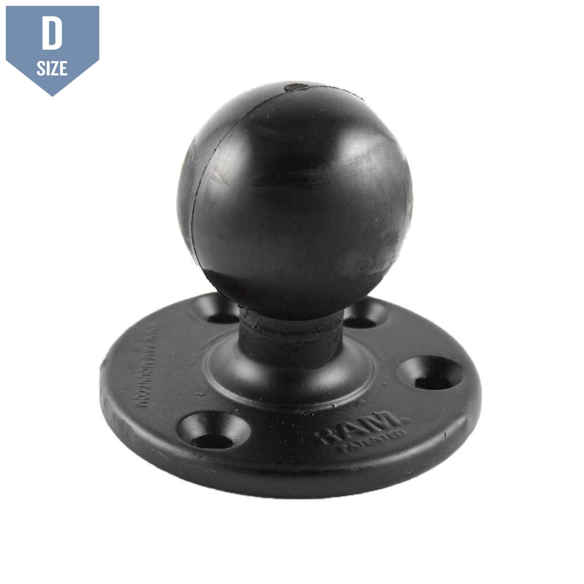 RAM Round Base with 2.25" D Ball (RAM-D-202U) - Modest Mounts