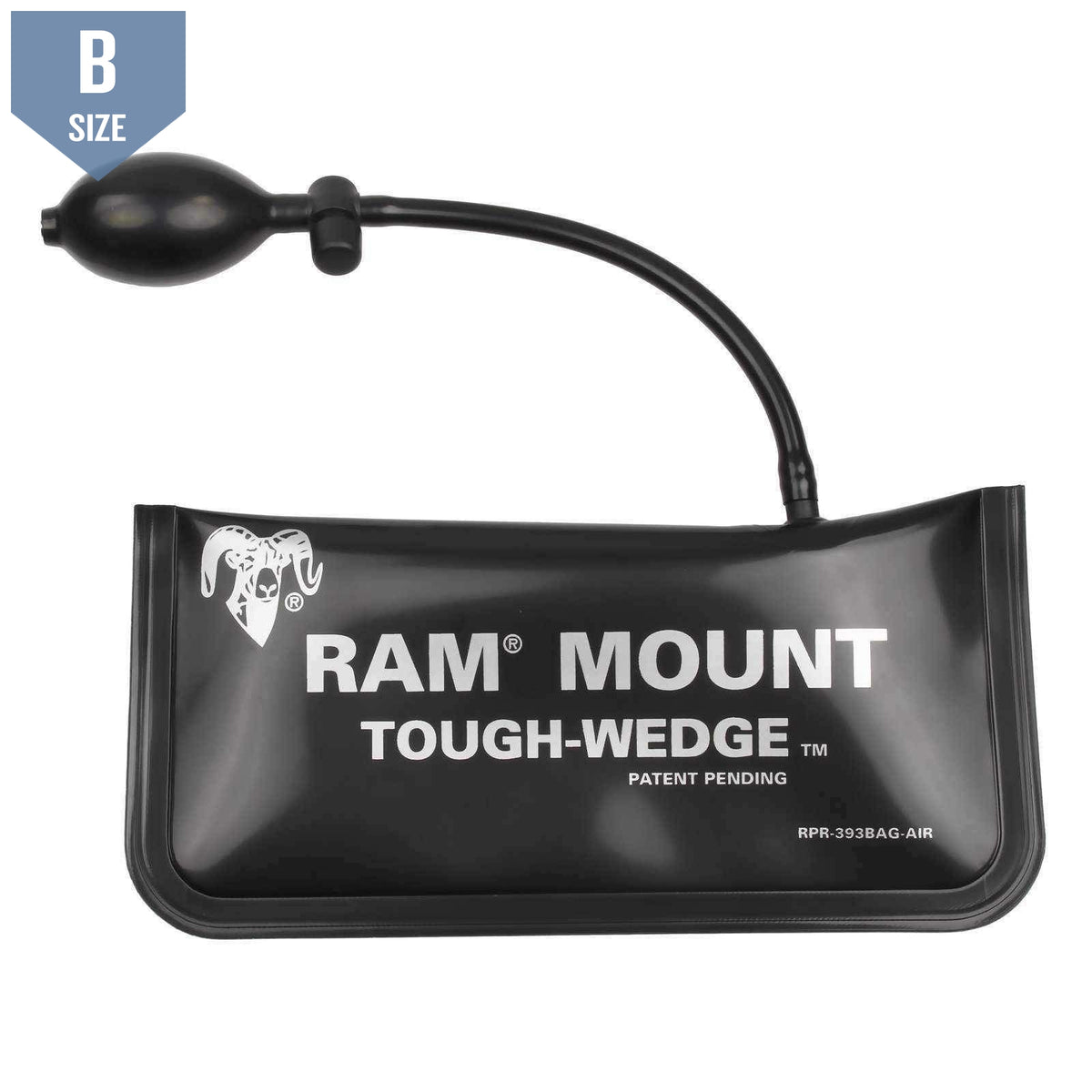 RAM Seat Tough-Wedge™ w Arm & Expansion Pouch (RAM-B-407-C-202-PUMPU) - Modest Mounts