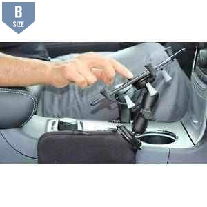 RAM Seat Tough-Wedge™ w Arm & Expansion Pouch (RAM-B-407-C-202-PUMPU) - Modest Mounts