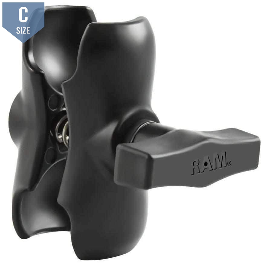RAM Short Clamp Arm C Size 1.5" (RAM-201U-B) - Modest Mounts