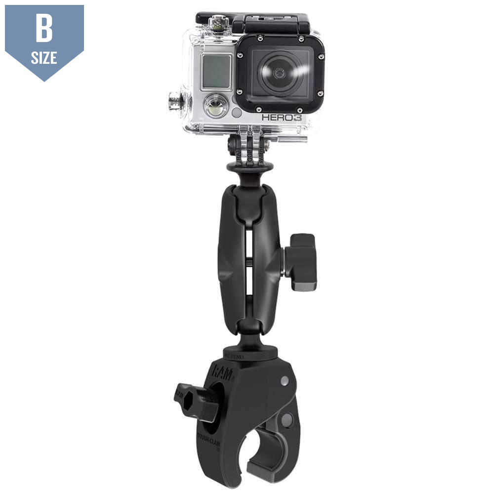 RAM Small Tough-Claw™ Mount w GoPro Adapter (RAP-B-400-GOP1U) - Modest Mounts